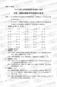 <b>成人高考2010年统一考试历史、地理试题答案及评</b>